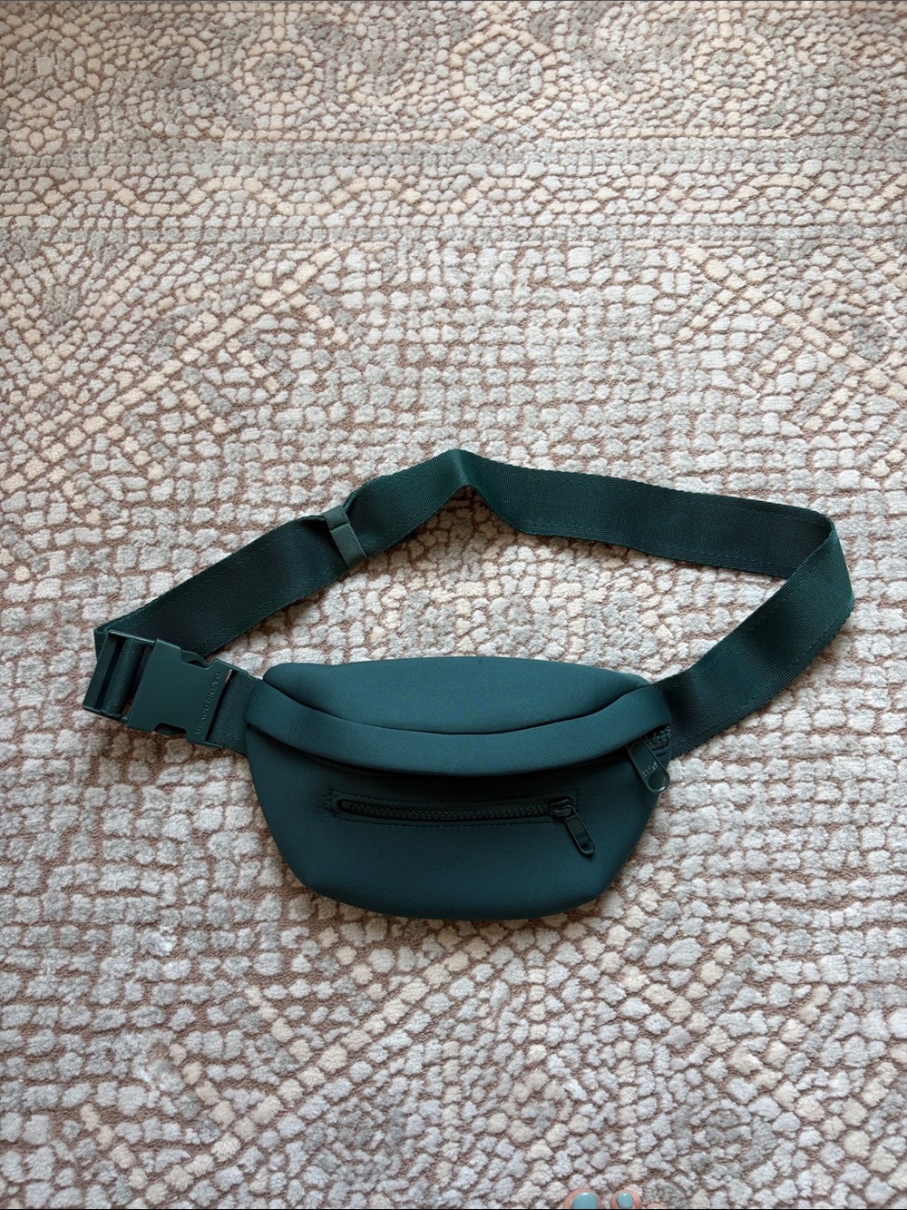 Dagne Dover Forest Green Neoprene Fanny Pack